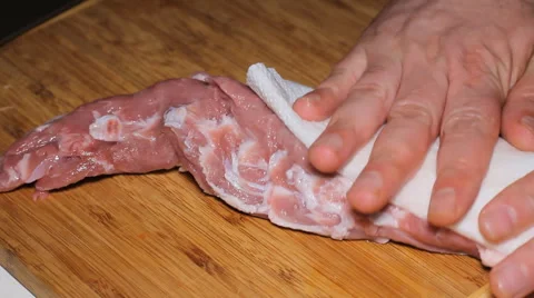 Meat Dry Wipes Stock Footage 64273739
