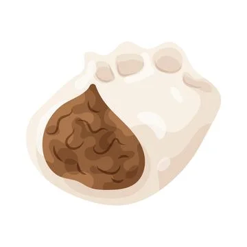Meat dumpling Stock Illustration