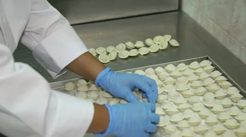 Meat Dumplings Stock Footage 65774056