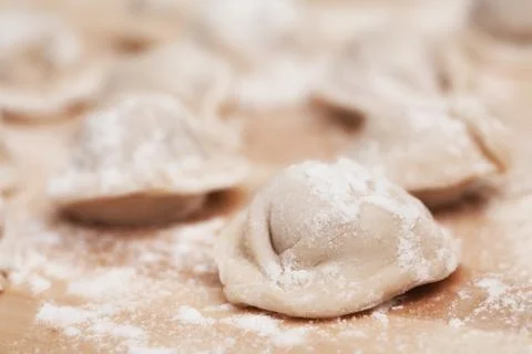 Meat dumplings Foto stock