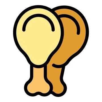 Meat food icon vector flat Stock Illustration