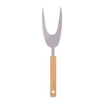 Meat fork kitchen cook restaurant icon element Stock Illustration