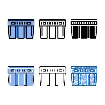 Meat forms lug color icon vector Stock Illustration