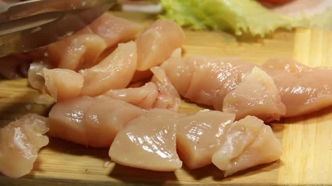 Meat fresh cuts Video stock 75578635