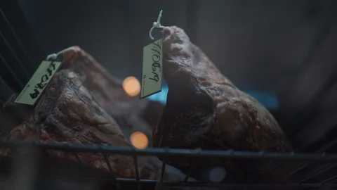 Meat in a fridge 스톡 동영상 126704681