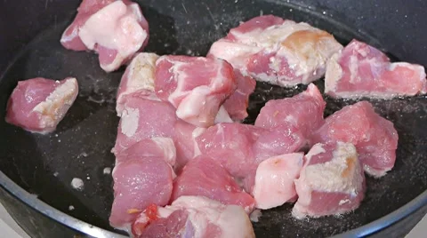 Meat fry Stock Footage 7737240