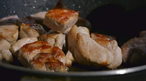Meat fry Stock Footage 7737247