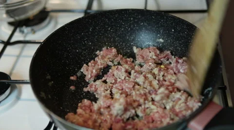 Meat frying Stock Footage 58210170