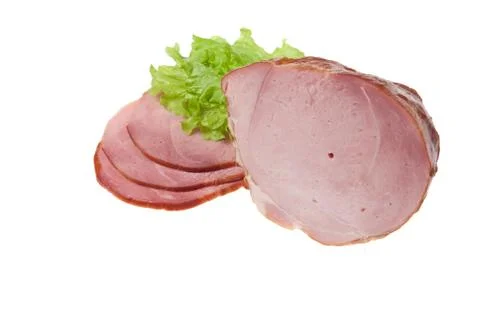 Meat With Greenery Stock Photos