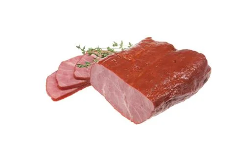 Meat With Greenery Stock Photos