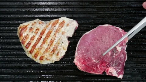 Meat-griddle-1 Stock Footage 98229687