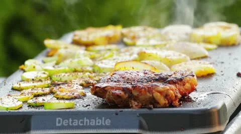 Meat on the grill Stock Footage 11880862