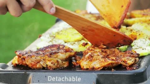 Meat on the grill Stock Footage 11880864