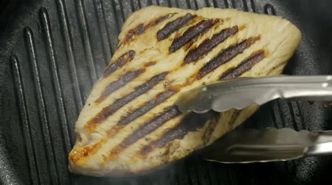 Meat on a grill Stock Footage 52347727