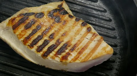 Meat on a grill Stock Footage 52931157