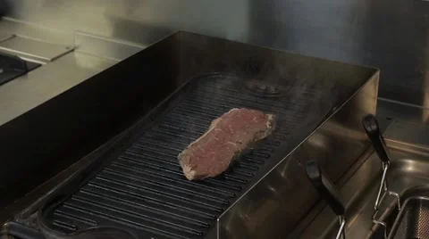 Meat On A Grill Stock Footage 62507485