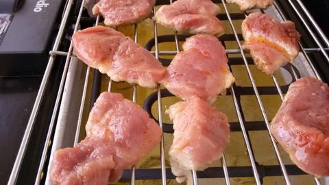 Meat on the grill Stock Photos