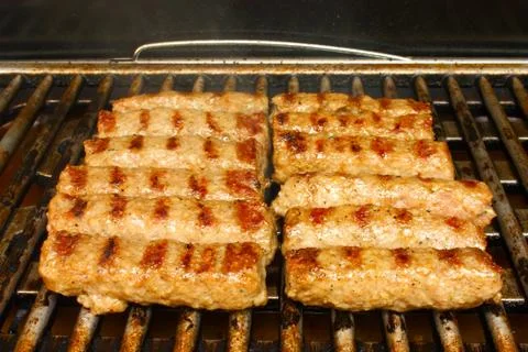 Meat on the grill Stock Photos