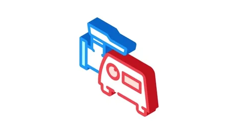 Meat grinder chopper isometric icon animation Stock Footage 327294813