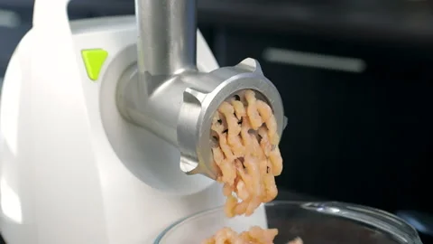 Meat grinder close up Stock Footage 152850603
