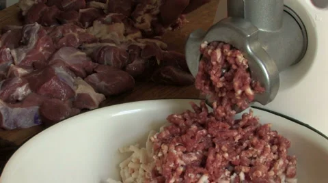 Meat grinder in Cooking  Stock Footage 960520