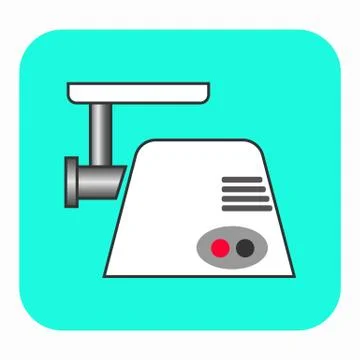 The meat grinder icon. Stock Illustration