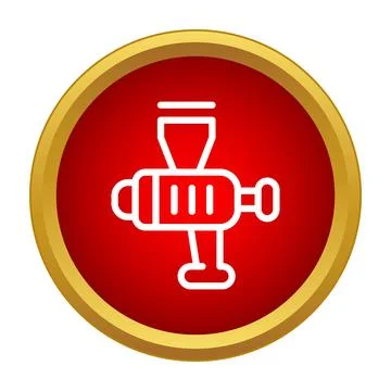 Meat grinder kitchen appliance simple icon concept イラスト素材