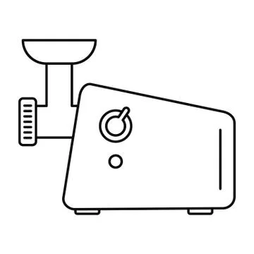 Meat grinder machine icon, outline style Stock Illustration