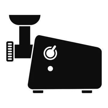 Meat grinder machine icon, simple style Stock Illustration