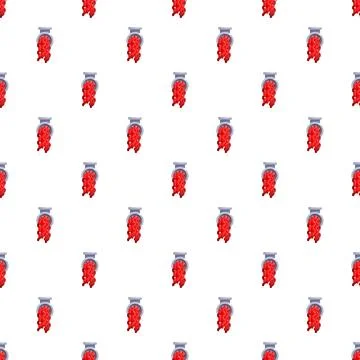Meat grinder mincing red meat seamless pattern Stock Illustration