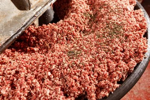 The meat in the grinder Stock Photos