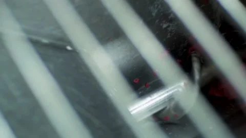 Meat grinder rotates meat 스톡 동영상 93134255