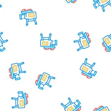 Meat grinder vector seamless pattern 스톡 일러스트