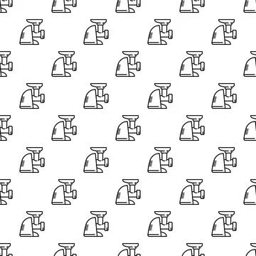 Meat grinders seamless pattern for kitchen designs Stock Illustration