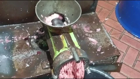 Meat grinding Stock Footage 270338341