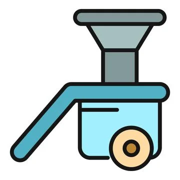 Meat grinding machine preparing food icon illustration Stock Illustration