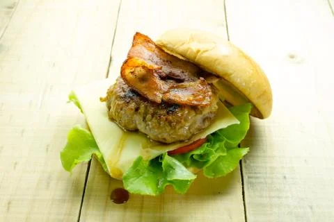 Meat hamberger Stock Photos