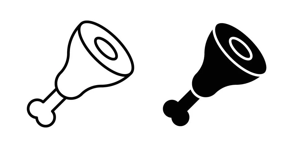 Meat icon concept. best for web design Stock Illustration