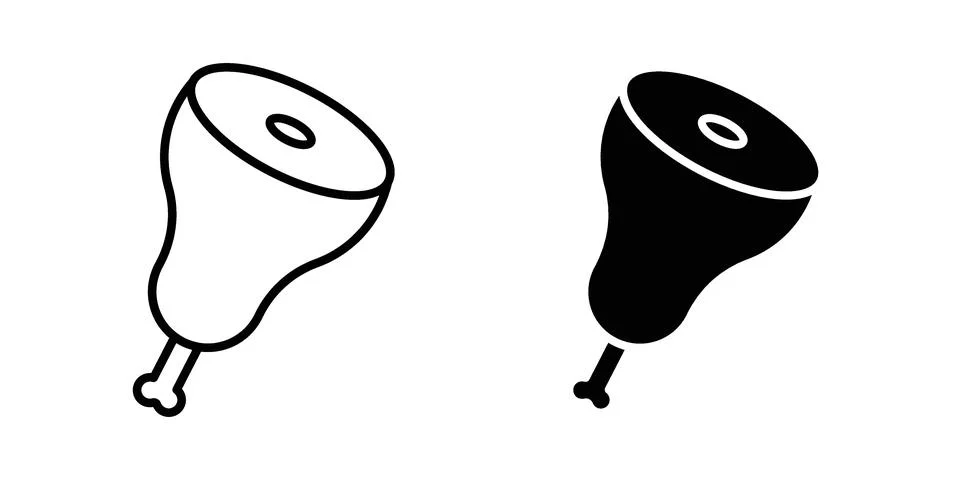 Meat icon graphic element. web icon set Stock Illustration