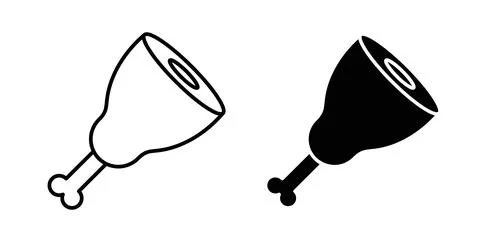 Meat icon Illustration designs pack for Web Stock Illustration
