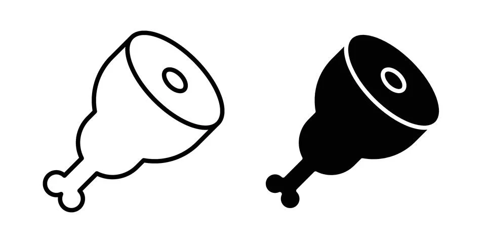 Meat icon or illustration vector symbols Stock Illustration