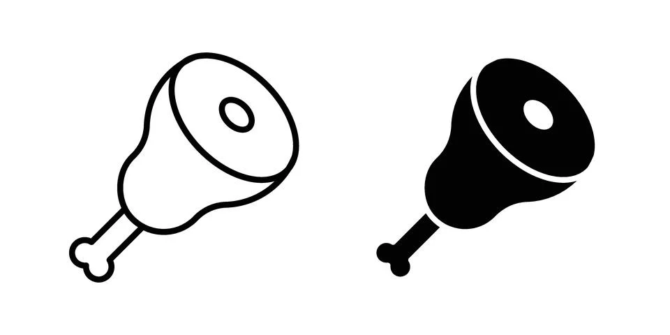 Meat icon vector design illustrations Stock Illustration