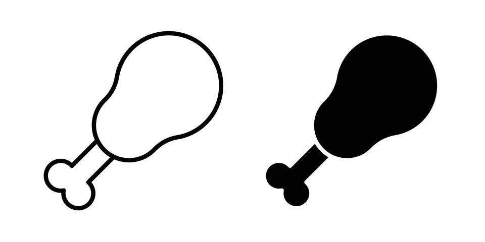 Meat icon vector, symbol, logo illustrations イラスト素材