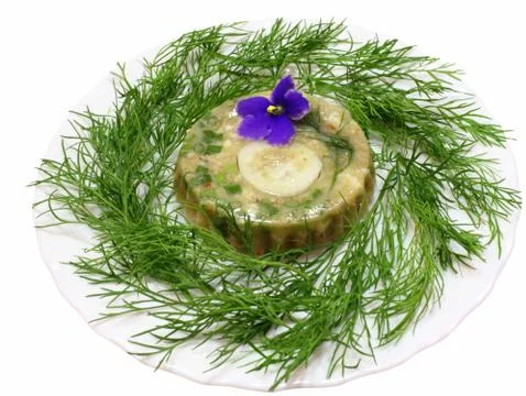Meat jelly snack Stock Photos