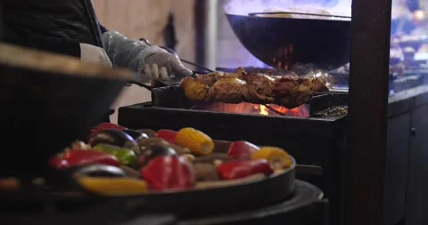 Meat kebab 库存影片 197109208