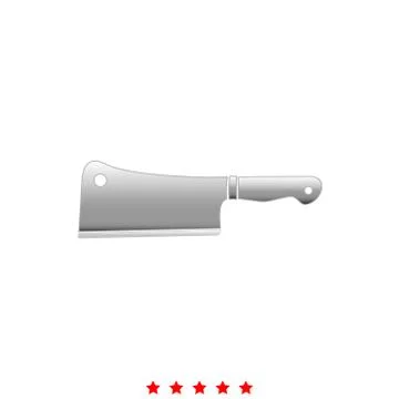 Meat knife it is icon . Stock Illustration