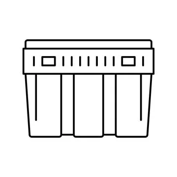 Meat lug line icon vector illustration Stock Illustration