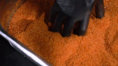 Meat marinating for barbecue 1 Stock Footage 108453526