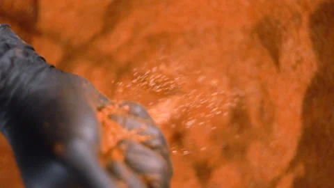 Meat marinating for barbecue 3 Stock Footage 108453039