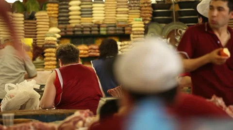 Meat market Stock Footage 44300651